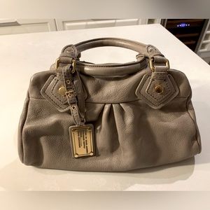 Vintage Marc by Marc Jacobs Grey Taupe Calfskin Top Handle Shoulder Bag